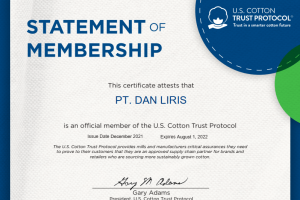 US Cotton Trust Protocol Certificate Dan lIRIS
